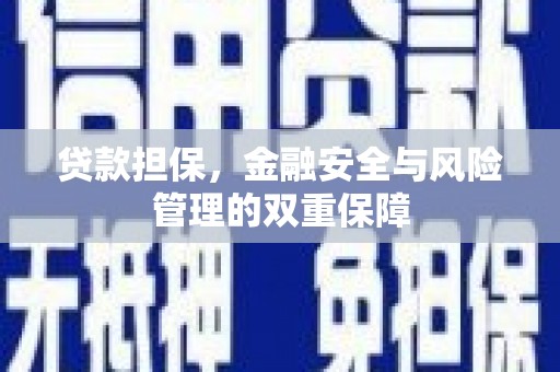 班戈贷款担保，金融安全与风险管理的双重保障