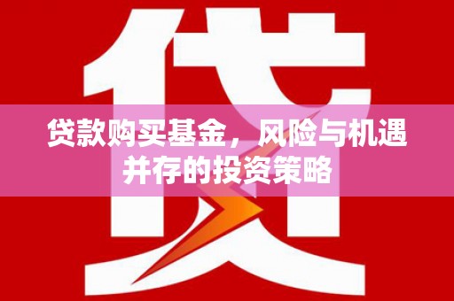 班戈贷款购买基金，风险与机遇并存的投资策略