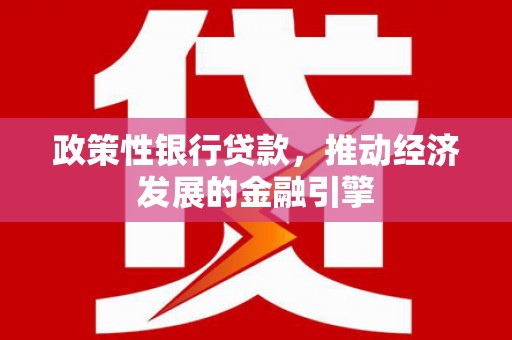 班戈政策性银行贷款，推动经济发展的金融引擎
