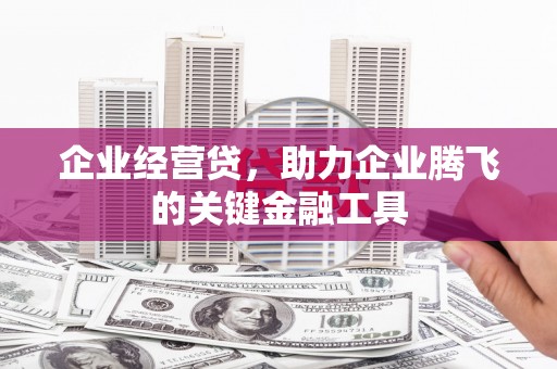 班戈企业经营贷，助力企业腾飞的关键金融工具