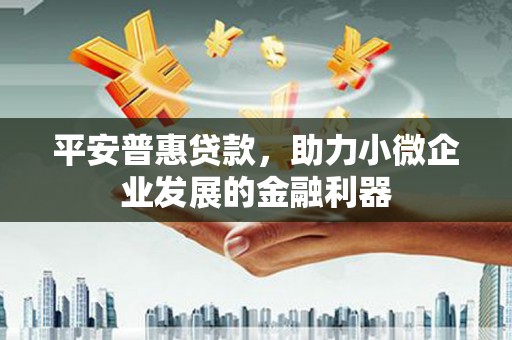班戈平安普惠贷款，助力小微企业发展的金融利器