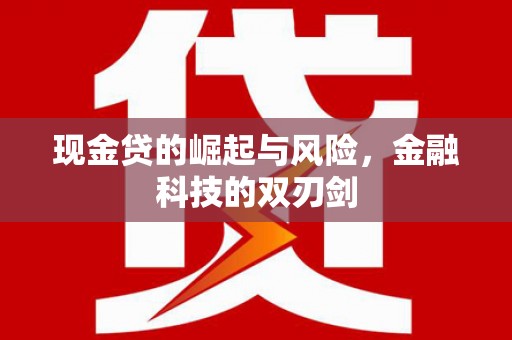 班戈现金贷的崛起与风险，金融科技的双刃剑