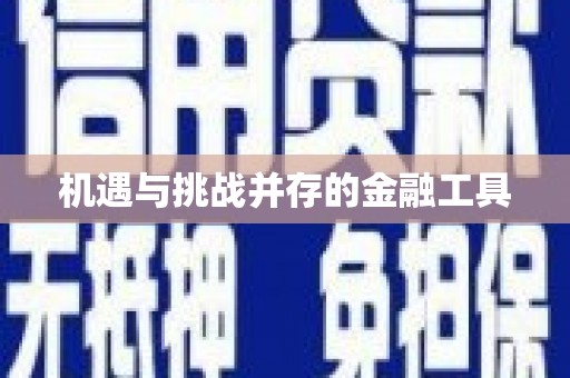 班戈机遇与挑战并存的金融工具