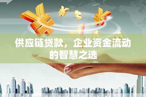 班戈供应链贷款，企业资金流动的智慧之选