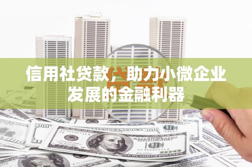 班戈信用社贷款，助力小微企业发展的金融利器