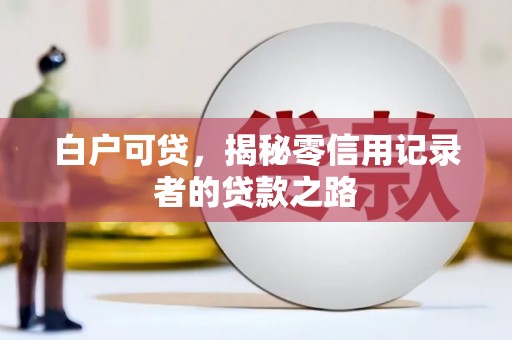 班戈白户可贷，揭秘零信用记录者的贷款之路