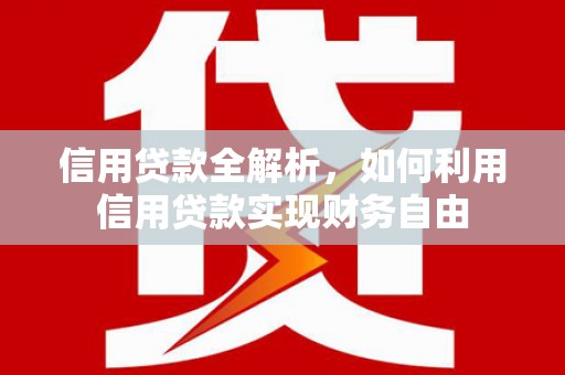 班戈信用贷款全解析，如何利用信用贷款实现财务自由